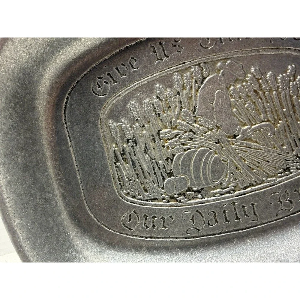 Vintage Wilton Pewter Bread Plate Tray 